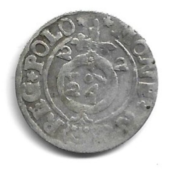 c1600s Poland Sigismund III Silver 3 Polker Coin (b862-24) - Picture 2 of 2